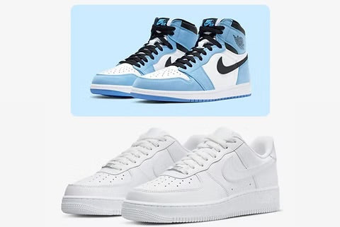 Jordan 1’s + Airforce 1’s