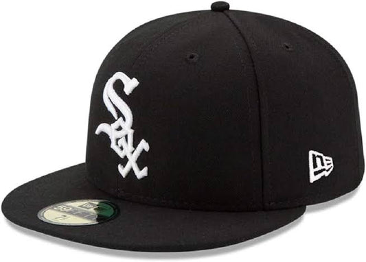 Fitted Hat Cap New York Yankees Black/Black/White