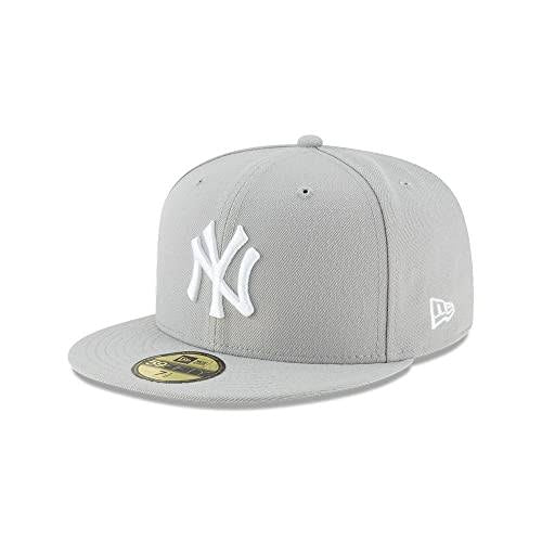 New York Yankee Fitted Hat Style:GRAY
